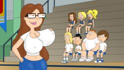 american_dad amy_(american_dad) barry_(american_dad) big_breasts fatandboobies genderswap_(mtf) hyper_breasts lindsey_coolidge lisa_silver rule_63 schmuely_lonstein steve_smith tagme toshi_yoshida