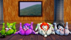 anthro aquatic_dragon canine carol_tea dragon feline freedom_planet freedom_planet_2 looking_at_viewer mating_press milla_basset neera_li panda sahanovazamat sash_lilac video_games wildcat