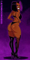 1girls artist_name ass athletic athletic_female atomickingboo big_ass big_breasts big_butt bottom_heavy breasts brown-skinned_female brown_body brown_skin bust busty cleavage curvaceous curvy curvy_figure dark-skinned_female dark_hair dark_skin digital_drawing_(artwork) digital_media_(artwork) eyebrows eyelashes eyes female female_focus female_only fit fit_female green_eyes hair high_heel_boots high_heels hips hourglass_figure huge_ass huge_breasts human kassandra_(atomickingboo) kassandra_cruz large_ass large_breasts legs lips mature mature_female original original_character purple_hair purple_lips purple_theme short_hair thick thick_hips thick_legs thick_thighs thighs top_heavy upper_body voluptuous waist watermark wide_hips