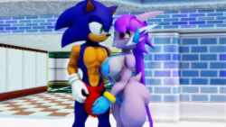 anthro aquatic_dragon crossover dragon eastern_and_western_character freedom_planet freedom_planet_2 hedgehog looking_at_another looking_at_partner sahanovazamat sash_lilac sonic_(series) sonic_the_hedgehog sonic_the_hedgehog_(series) video_games