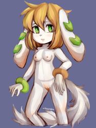 anthro canine clothing female freedom_planet freedom_planet_2 milla_basset nikoyosan nude nude_female video_games