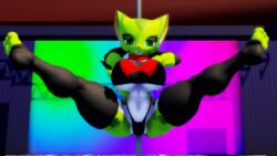 anthro carol_tea feline freedom_planet freedom_planet_2 looking_at_viewer pole sahanovazamat smiling_at_viewer video_games wildcat