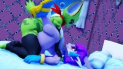 anthro aquatic_dragon carol_tea dragon feline freedom_planet freedom_planet_2 grinding looking_at_partner sahanovazamat sash_lilac video_games wildcat yuri