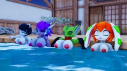 anthro aquatic_dragon canine carol_tea dragon feline freedom_planet freedom_planet_2 milla_basset neera_li panda sahanovazamat sash_lilac video_games wildcat