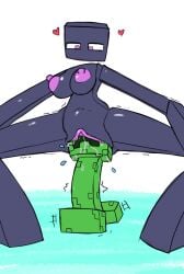 bigger_pred black_body breasts creeper_(minecraft) enderman enderwoman head_in_pussy ichduhernz improvised_sex_toy large_breasts minecraft purple_eyes purple_nipples purple_pussy pussy pussy_juice rule_63 stomach_bulge unbirth unbirthing unusual_bodily_fluids vaginal_insertion vaginal_penetration vore