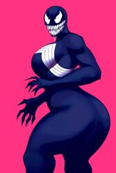 1girls ass big_ass big_breasts big_butt breasts bubble_butt cdlum drooling fat_ass female female_only large_ass looking_at_viewer marvel marvel_comics saliva sharp_teeth she-venom solo symbiote thick_ass thick_thighs venom venom_(marvel) wide_hips