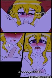 1futa 1girls 2020 areolae big_breasts big_penis black_hair blonde_hair breasts burplenurpless comic cum cum_in_mouth cum_inside dialogue duo english_text erection fellatio female futa_on_female futanari half-sisters half_siblings handjob human implied_futa incest intersex light-skinned_female light-skinned_futa light_skin long_hair mostly_nude nipples nude oral penis ruby_rose rwby short_hair siblings sisters text yang_xiao_long