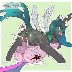 1:1 2023 amazonian_mating_press arthropod blush changeling cold-blooded-twilight cutie_mark digital_media_(artwork) duo equid female female_penetrated feral friendship_is_magic ftm_crossgender futa_on_female futanari genitals hasbro hi_res horn intersex male male/female male_penetrating male_penetrating_female mammal medial_ring my_little_pony penetration penis queen_chrysalis_(mlp) rule_63 sex tongue tongue_out twilight_sparkle_(mlp) vaginal_penetration wings