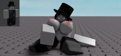 1girls 3d areolae baseplate big_breasts black_hair blush grey_body hat laying_down nipples pussy reference_image roblox roblox_avatar robloxian rule_63 self_upload tagme thecoolguyaw vagina