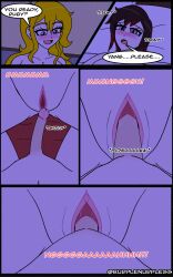 1futa 1girls 2020 ahoge areolae big_breasts big_penis black_hair blonde_hair breasts burplenurpless comic completely_nude dialogue duo english_text erection female futa_on_female futanari half-sisters half_siblings handjob human incest intersex light-skinned_female light-skinned_futa light_skin long_hair nipples nude nude_female nude_futa penis pussy ruby_rose rwby short_hair siblings sisters text vaginal_penetration yang_xiao_long