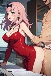 ai_generated ai_hands arm_grab asian asian_female blue_eyes fujiwara_chika hispanic_male interracial kaguya-sama_wa_kokurasetai_~tensai-tachi_no_renai_zunousen~ latino latino_male latino_on_asian nsfw pink_hair reverse_cowgirl_position