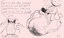 balls belly belly_expansion bernesealexxx biceps big_penis bodily_fluids body_hair chest_hair cum expansion genital_fluids genitals growth hairy hi_res huge_cock hyper hyper_genitalia hyper_penis inflation male musclegut muscular obese overweight pecs penis precum pubes sequence transformation weight_gain