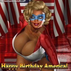 animated animated danoshc huge_breasts superheroine