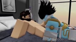 3d animated blowjob commission cum_on_face handjob moderntimes roblox robloxian self_upload star_platinum_(r63) tagme twitter_username video watermark