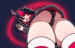 gx_aura looking_down opera_(browser) opera_gx panties skirt skirt_down thick_thighs virtual_youtuber