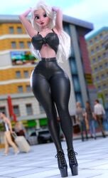 1girls 3d athletic athletic_female big_breasts blue_eyes breasts busty chest cleavage curvaceous curvy curvy_figure cute cute_face disney elsa_(frozen) eyebrows eyelashes eyes female female_focus fit fit_female frozen_(film) frozen_2 hair high_heel_boots high_heels hips hourglass_figure huge_breasts human large_breasts leather leather_clothing leather_pants legs light-skinned_female light_skin lips long_hair pale-skinned_female pale_skin platform_heels public queen round_ass round_breasts royalty ruidx slim slim_waist thick thick_hips thick_legs thick_thighs thighs top_heavy top_heavy_breasts upper_body voluptuous voluptuous_female waist white_hair wide_hips