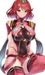 1girls breasts clothed core_crystal female female_only hips huge_breasts kataku_musou light-skinned_female light_skin looking_at_viewer nintendo pyra red_eyes red_hair short_hair simple_background thick_thighs thighs wide_hips xenoblade_(series) xenoblade_chronicles_2