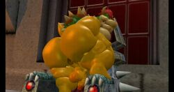 3d animated anus ass asshole balls big_ass big_butt bouncing_balls bouncing_penis bowser castle dick fat gay glistening_body indoors king koopa mario_(series) moobs mrrainbow nintendo penis shaking_ass shaking_butt source_filmmaker super_mario_bros. tagme throne twerking