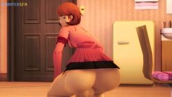 1futa 3d 3d_(artwork) animated bedroom big_ass big_ass_(futa) big_balls big_penis brown_eyes brown_hair countersfm floppy_cock futa_only futanari hands_on_knees looking_at_viewer looking_back megami_tensei no_sound persona persona_3 pink_dress school_uniform skirt smile solo solo_futa source_filmmaker twerking video yukari_takeba