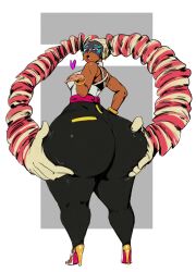 1girls 2020 arms_(game) ass ass_bigger_than_body ass_bigger_than_head blowing_kiss bottom_heavy bubble_butt earrings female female_focus gigantic_ass gigantic_thighs groping_ass heels hi_res high_resolution highres hips huge_ass huge_thighs looking_at_viewer looking_back nintendo redblacktac solo solo_female solo_focus thick_thighs thighs twintelle wide_hips