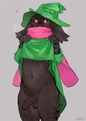 1boy 2d anthro anthro_male anthro_only bebebebebe belly black_fur blush bottomless deltarune femboy foreskin furry furry_male furry_only glasses goat hat heart humanoid humanoid_male humanoid_only humanoid_penis long_foreskin male male_only nipples nude penis ralsei small_penis solo sweat testicles text thick_thighs trap uncut undertale_(series) unretracted_foreskin washletmskm watermark wide_hips