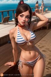 1girls ai_generated ai_hands avatar_legends avatar_the_last_airbender breasts brown_hair detailed dinixdream female fire_nation high_quality looking_at_viewer nipples patreon patreon_username photorealistic princess pussy realistic seductive self_upload sensitive solo stable_diffusion ty_lee