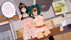 1futa 1girl 1girl1futa 1girls 3d eight69 female_deku futa_on_female futanari genderswap_(mtf) hoop_earrings incest inko_midoriya izuku_midoriya mother_and_daughter my_hero_academia rule_63