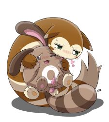 <3_eyes anal anal_sex balls blush bodily_fluids brown_body brown_fur chair_position duo feral feral_on_feral feral_penetrated feral_penetrating feral_penetrating_feral from_behind_position fur furret generation_2_pokemon genital_fluids genitals heart hi_res kimono_kemono male male/male male_penetrated male_penetrating male_penetrating_male nintendo penetration penile penile_penetration penis penis_in_ass pokemon pokemon_(species) precum saliva saliva_string sentret sex simple_background striped_body striped_fur stripes sweat tapering_penis tongue tongue_out white_background