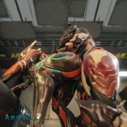 1futa 1girls 3d 3d_animation amgitz animated big_ass big_breasts blender doggy_style from_behind_position futa_on_female futanari jiggle jiggling_ass low-angle_view sex side_view tagme tenno thick_thighs valkyr_(warframe) video voruna_(warframe) warframe