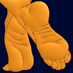 5_toes barefoot cyborg-steve edit feet final_space foot_focus humanoid_feet little_cato ndf78 orange_fur presenting_feet soles toes ventrexian