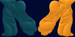 2boys 5_toes avocato barefoot cyborg-steve duo edit feet final_space foot_focus humanoid_feet little_cato ndf78 orange_fur presenting_feet soles teal_fur teasing teasing_viewer toes ventrexian