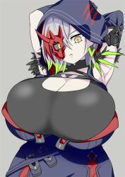 1girls alternate_breast_size diabellestarr_the_dark_witch duel_monster massive_breasts yu-gi-oh!