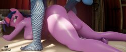 2futas 3d 3d_animation anal anal_penetration anal_sex animated anthro big_ass big_balls big_breasts big_penis creamy_cum cum cum_while_penetrated erostud friendship_is_magic futa_only futa_sans_pussy futanari horsecock multiple_angles my_little_pony sound tagme trixie_(mlp) twilight_sparkle_(mlp) video