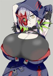 1girls alternate_breast_size diabellestarr_the_dark_witch duel_monster massive_breasts yu-gi-oh!