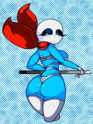 alternate_universe animated_skeleton ass breasts ectobody ectobreasts fan_character female_only female_sans rule_63 sans sans_au skeleton spookdx tagme thighhighs thighs undertale_au