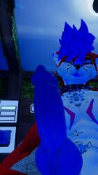 animal_genitalia animal_genitals animal_penis blue_hair blue_penis canine_genitalia canine_genitals canine_penis fox furry penis rain_jur red_fur rexouium tagme twitter url vr_media vrchat white_belly