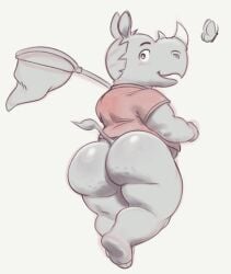 animal_crossing anthro ass bara bara_ass barazoku big_ass big_ass_(male) big_butt bubble_ass bubble_butt dumptruck_ass dumptruck_butt fat_ass fat_butt furry huge_ass huge_butt hunnipanda male male_only muscular_ass muscular_butt nintendo pantsless plump_ass plump_butt rhinoceros round_ass round_butt solo solo_male tank_(animal_crossing) thick_ass thick_butt