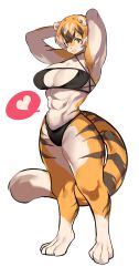 1girls 2023 abs absurd_res anthro big_breasts bikini breasts female female_focus furry hips muscular muscular_female mx99926 simple_background solo solo_female solo_focus swimsuit swimwear thick_thighs thighs tiger tiger_girl tiger_humanoid white_background wide_hips