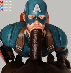 2boys 3d 3d_(artwork) :>= avengers big_penis black_penis blacked_male blowjob captain_america captain_america_(series) dark-skinned_male dark_skin gay gay_blowjob gay_male human human_only interracial kitrell_simz light-skinned_male light_skin male male/male male_only marvel oral oral_sex steve_rogers yaoi