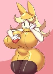 angstrom big_ass big_breasts clothed female female_only huge_ass huge_breasts mario_(series) nintendo olivia_(paper_mario) paper_mario paper_mario:_the_origami_king