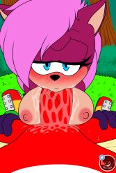 1boy 1girls 2023 animal_ears anthro anthro_on_anthro big_breasts big_penis black_nose blowjob blue_eyes blush bodily_fluids breasts couple dexstar duo echidna erection eyelashes first_person_view forest fur furry grass hedgehog knuckles_the_echidna mammal mouth_full_of_cock narrowed_eyes nipples oral paizuri penis penis_in_mouth pink_hair purple_body purple_fur purple_skin red_body red_fur red_skin romantic_couple saliva saliva_on_penis sega sex shoes sonia_the_hedgehog sonic_(series) sonic_the_hedgehog_(series) sonic_underground spiky_hair titfuck titjob