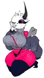 alter9code alternate_universe animated_skeleton breasts ectobody ectobreasts fan_character female_only female_sans rule_63 sans sans_au skeleton thigh thighhighs undertale_au white_background