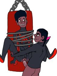 captured gay gay_domination gay_sex kuro_(art) marvel marvel_comics miles_morales miles_morales_(earth_42) miles_morales_(spider-verse) nsfw rape rape_face raped spider-man spider-man:_across_the_spider-verse unmasked yaoi