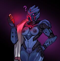 1girl 1girls ? biomechanical bionicle blue_body blue_mask breasts dark_nipples glowing_eyes hourglass_figure humanoid_robot large_breasts lego magenta_eyes mask nipples pink_eyes pussy robot robot_girl robot_humanoid solo solo_female specterl tagme tuyet wide_hips