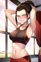 1girls ai_generated armpit avatar_legends avatar_the_last_airbender azula female fire_nation osyasenpai stable_diffusion