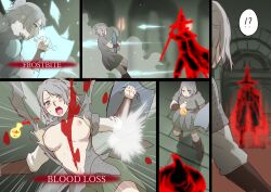 blood breasts defeated elden_ring female fromsoftware invader_(elden_ring) mad_tongue_alberich rape tarnished torn_clothes