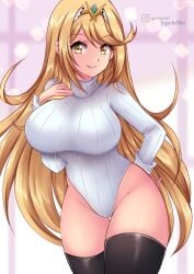 blonde_hair breasts female female_only mythra nintendo solo sugarbell tagme xenoblade_(series) xenoblade_chronicles_2