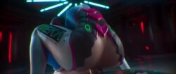 3d anal anal_sex animated anus athletic_female cowgirl_position d.va gribabos human light-skinned_male overwatch partially_clothed sound sound_effects tagme video