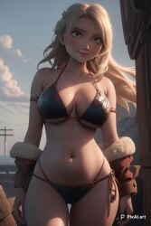 1girls ai_generated astrid_hofferson bikini bikini_bottom bikini_top blonde_hair blue_eyes boobs breast breasts cleavage curvaceous curvy curvy_body curvy_female curvy_figure dreamworks exposed_midriff exposed_shoulders exposed_torso female female_only heroine horny horny_female hourglass_figure how_to_train_your_dragon inner_sideboob light-skinned_female light_skin long_hair midriff mrseyker outdoor outdoors outside pixai shoulders solo solo_female thick_thighs thighs torso underboob viking viking_female voluptuous voluptuous_female