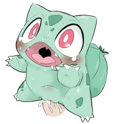 blush bodily_fluids bulbasaur claws clitoris cum cum_in_pussy cum_inside disembodied_penis doneru drooling duo female feral feral_penetrated generation_1_pokemon genital_fluids genitals green_body hi_res leaking_cum leaking_pussy male male/female male_on_feral nintendo penetration penile penile_penetration penis penis_in_pussy pokemon pokemon_(species) pussy saliva simple_background solo_focus spots spotted_body tears vaginal_penetration white_background